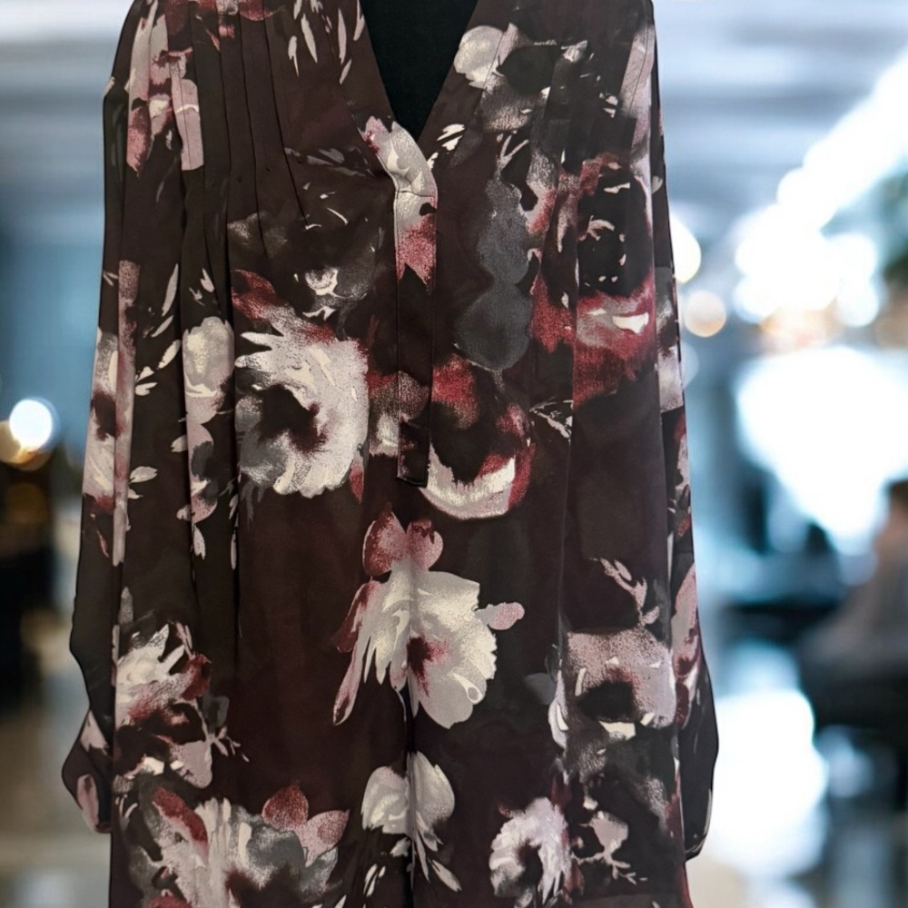 Women’s floral blouse by Vera Wang Sz 1X - Picture 3 of 4